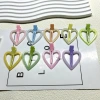 Heart-shaped hair clips, plastic heart-shaped seamless clips, bangs broken hair clips, iron clips Application Scenario